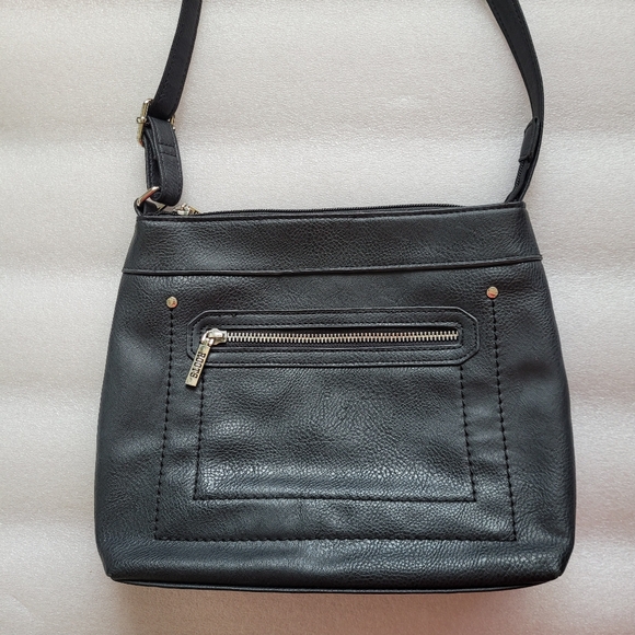 Roots Black Crossbody Bag with Adjustable Strap - Picture 2 of 13